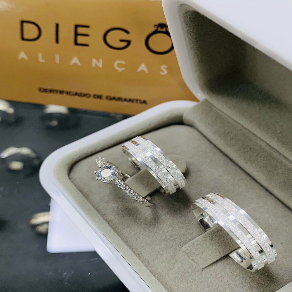 Aliança de Prata de Namoro e Compromisso