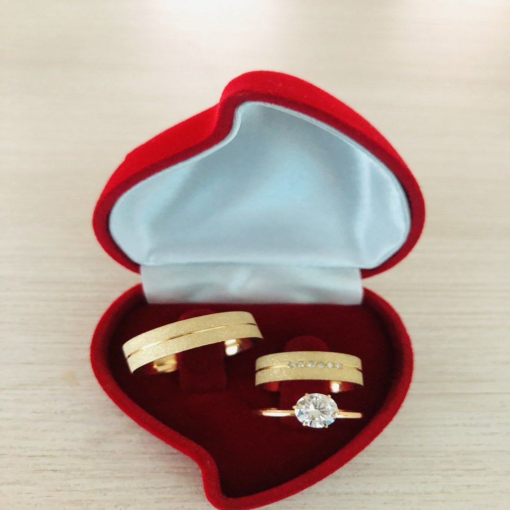 Alianças de Ouro18k Noivado e Casamento
