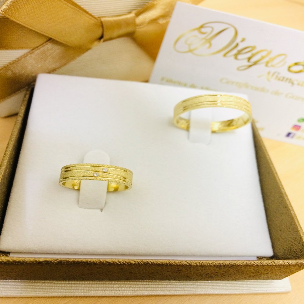 Alianças de Ouro Noivado e Casamento