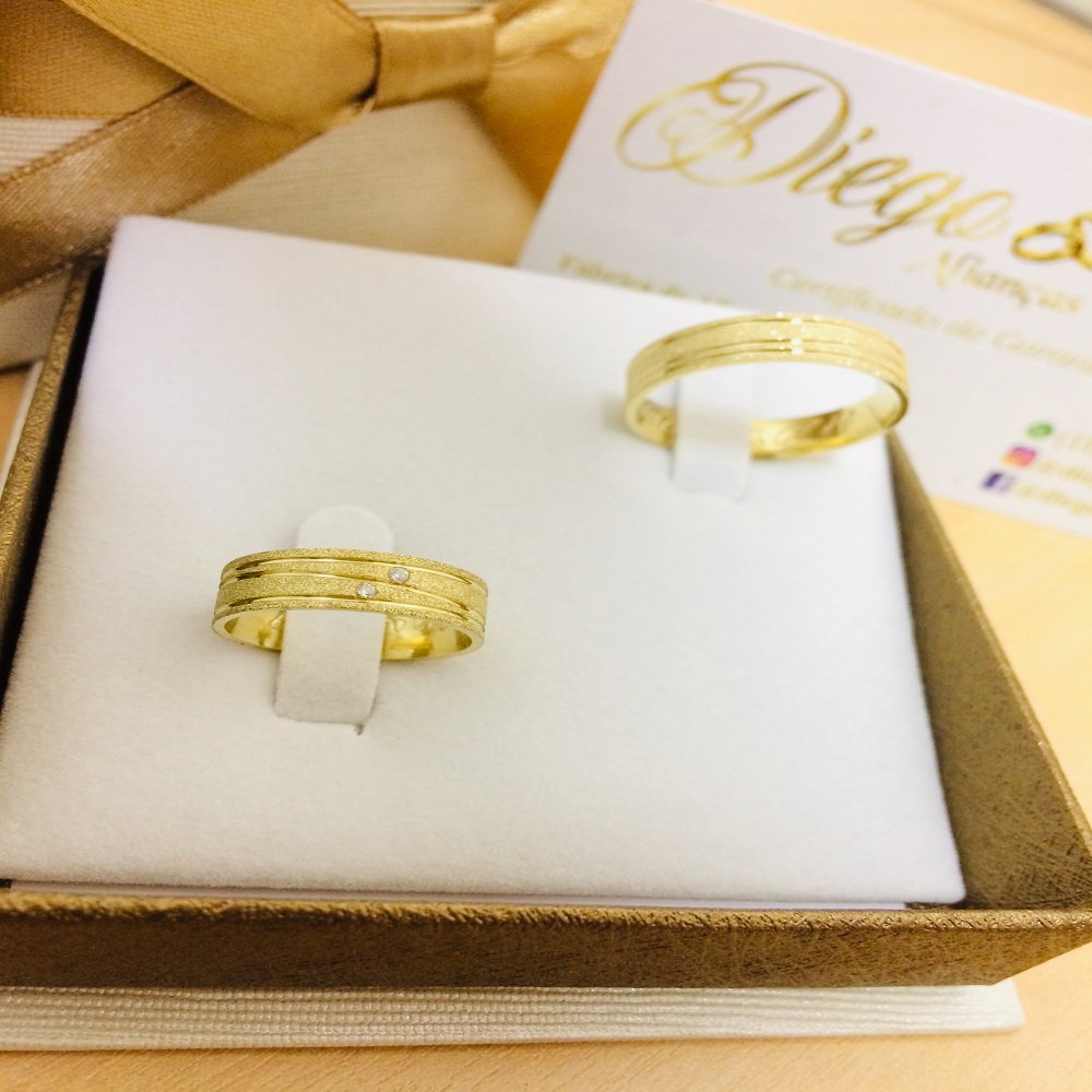Alianças de Ouro Noivado e Casamento