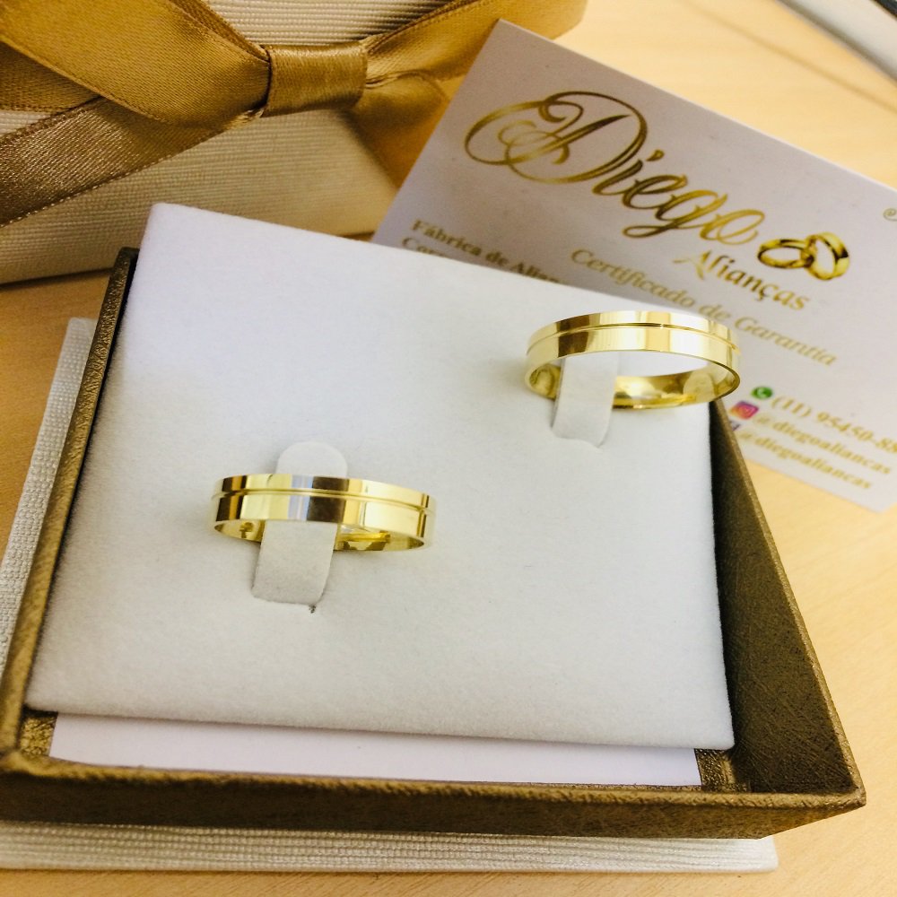 Alianças de Ouro Noivado e Casamento