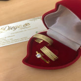 Alianças de Ouro18k Noivado e Casamento