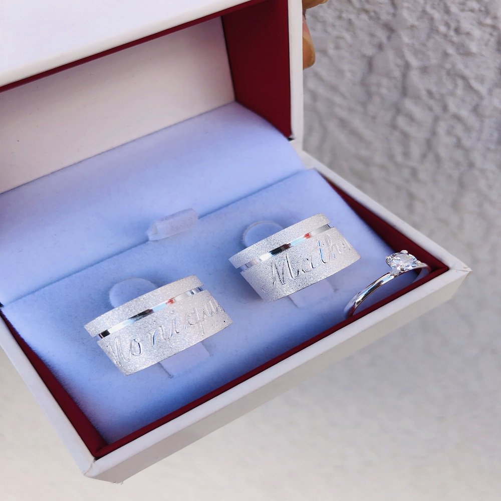 Alianças de Prata Namoro e Compromisso