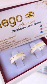 Alianças de Prata Namoro e Compromisso 0027