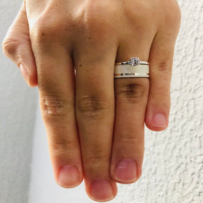 Alianças de Prata Namoro e Compromisso