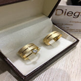 Alianças de Ouro18k Noivado e Casamento