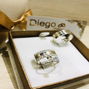 Alianças de Prata Namoro e Compromisso