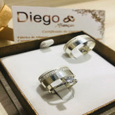 Alianças de Prata Namoro e Compromisso