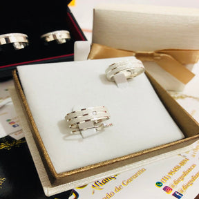 Alianças de Prata Namoro e Compromisso
