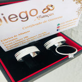 Alianças de Prata Namoro e Compromisso