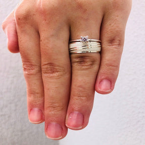 Alianças de Prata Namoro e Compromisso