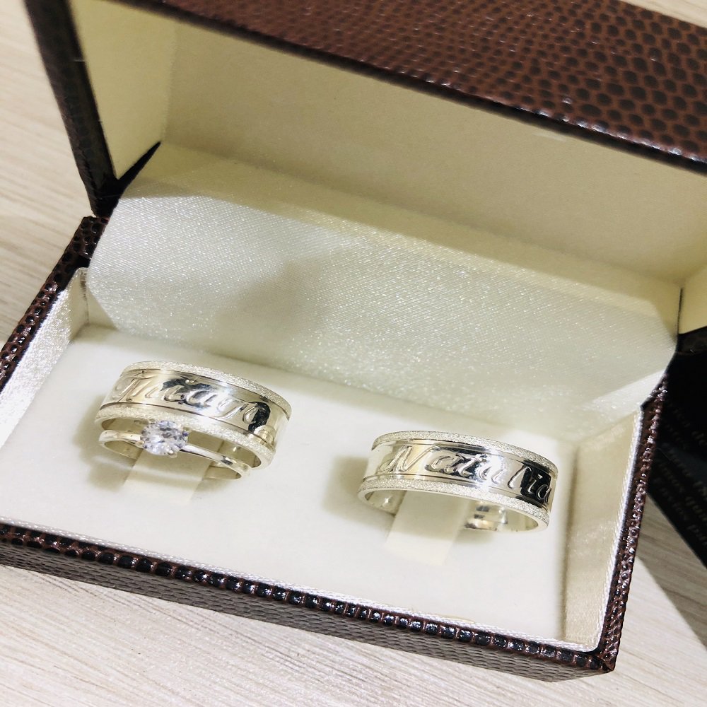 Alianças de Prata Namoro e Compromisso