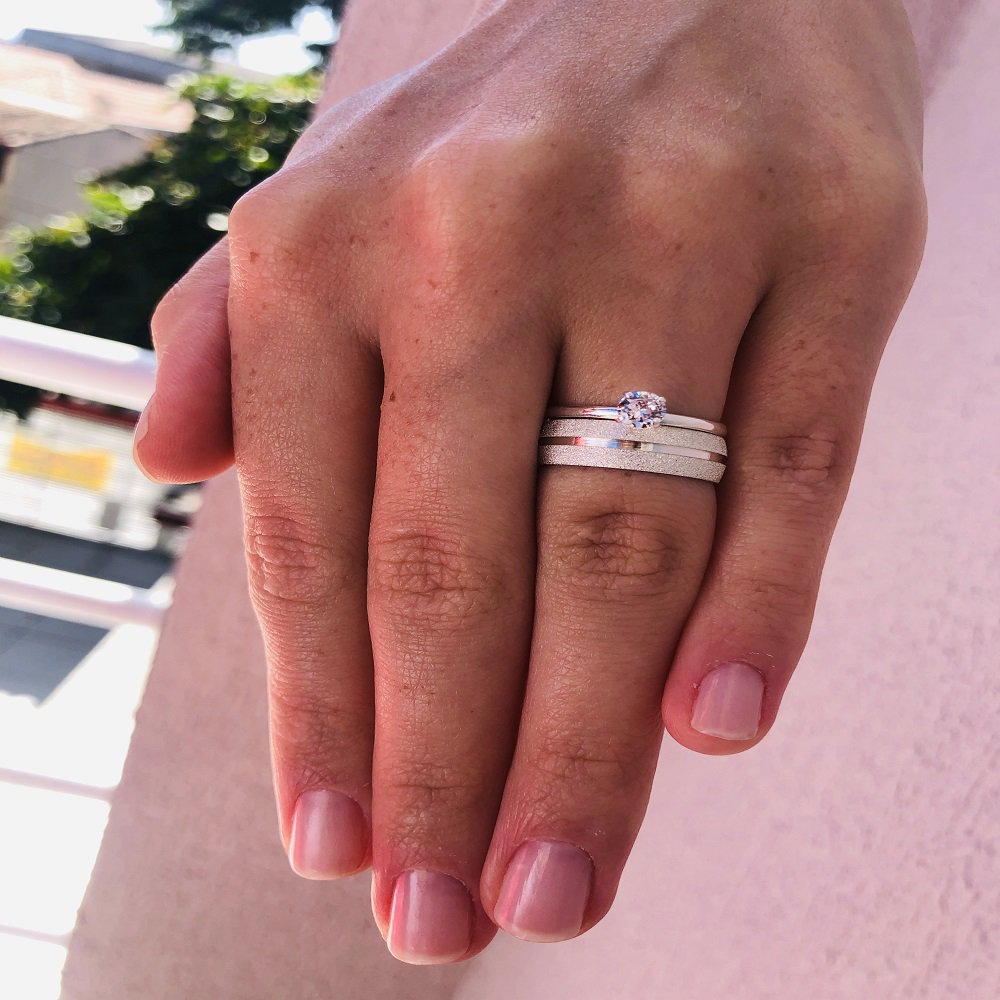 Alianças de Prata Namoro e Compromisso