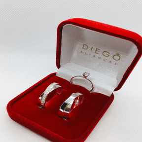 Alianças de Prata Namoro e Compromisso