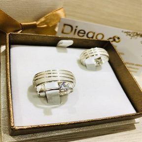 Alianças de Prata Namoro e Compromisso