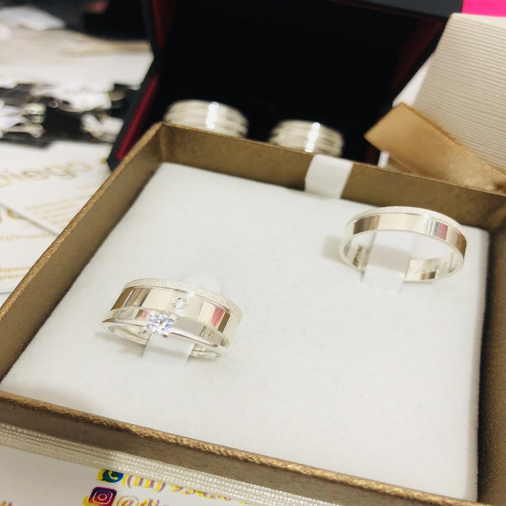 Alianças de Prata Namoro e Compromisso