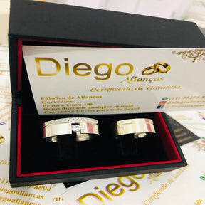 Alianças de Prata Namoro e Compromisso