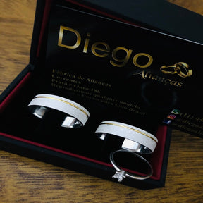 Alianças de Prata Namoro e Compromisso