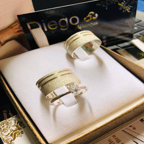 Alianças de Prata Namoro e Compromisso