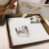 Alianças de Prata Namoro e Compromisso