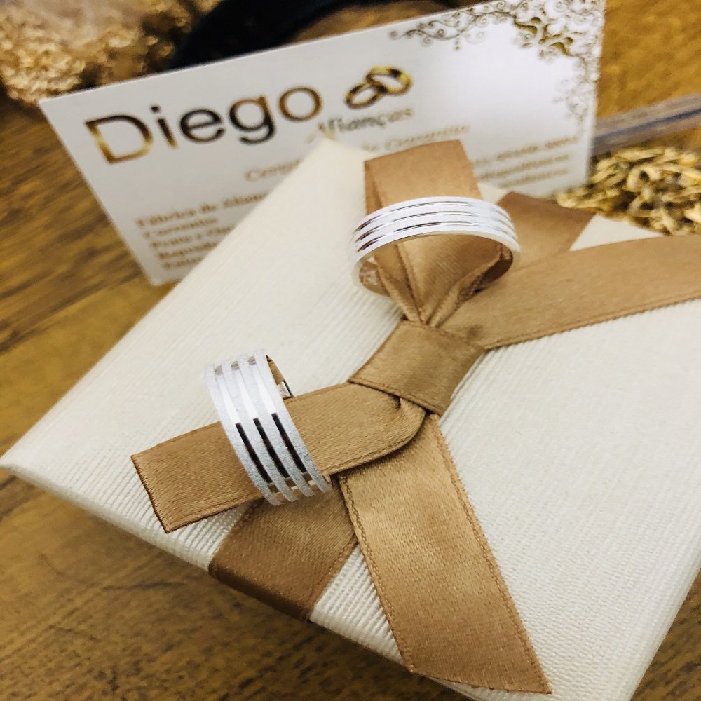 Alianças de Prata Namoro e Compromisso