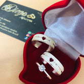 Alianças de Prata Namoro e Compromisso