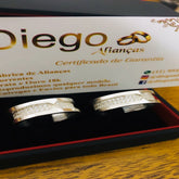 Alianças de Prata Namoro e Compromisso