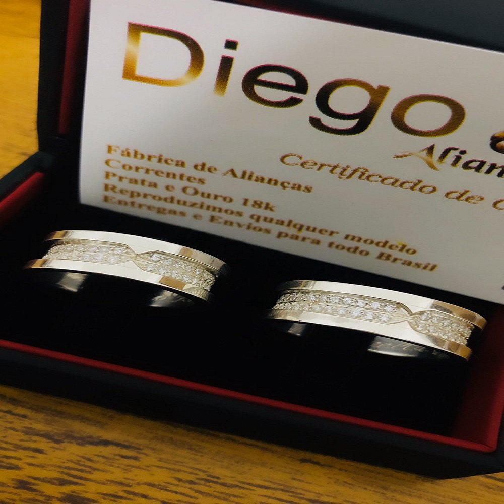 Alianças de Prata Namoro e Compromisso