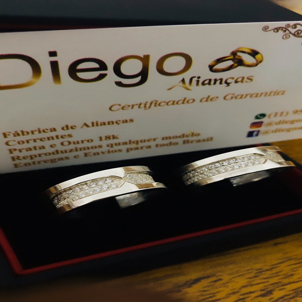 Alianças de Prata Namoro e Compromisso
