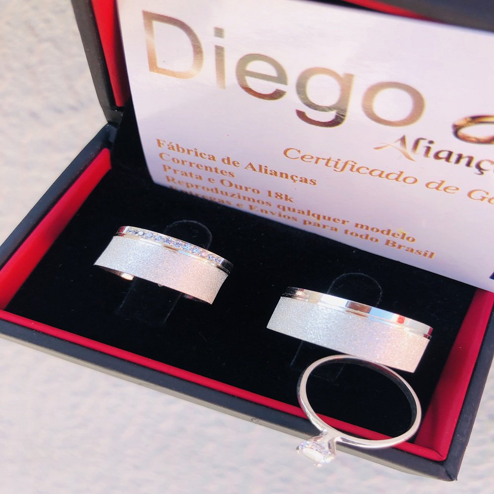 Alianças de Prata Namoro e Compromisso