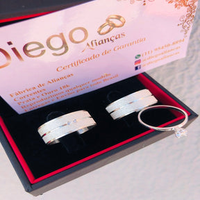 Alianças de Prata Namoro e Compromisso