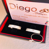 Alianças de Prata Namoro e Compromisso