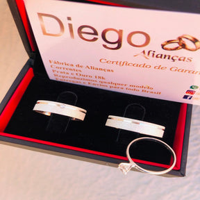 Alianças de Prata Namoro e Compromisso