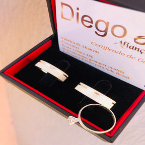 Alianças de Prata Namoro e Compromisso