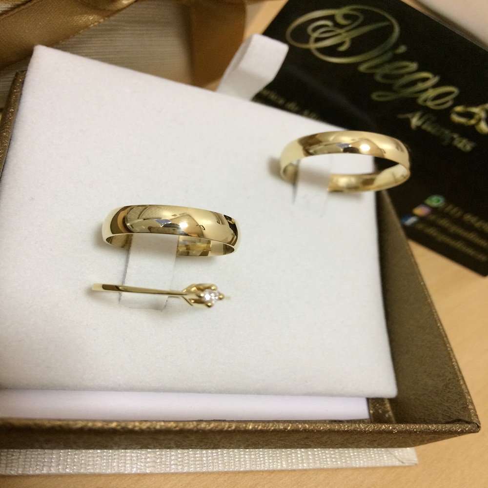 Alianças de Ouro Noivado e Casamento