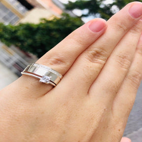 Alianças de Prata Namoro e Compromisso