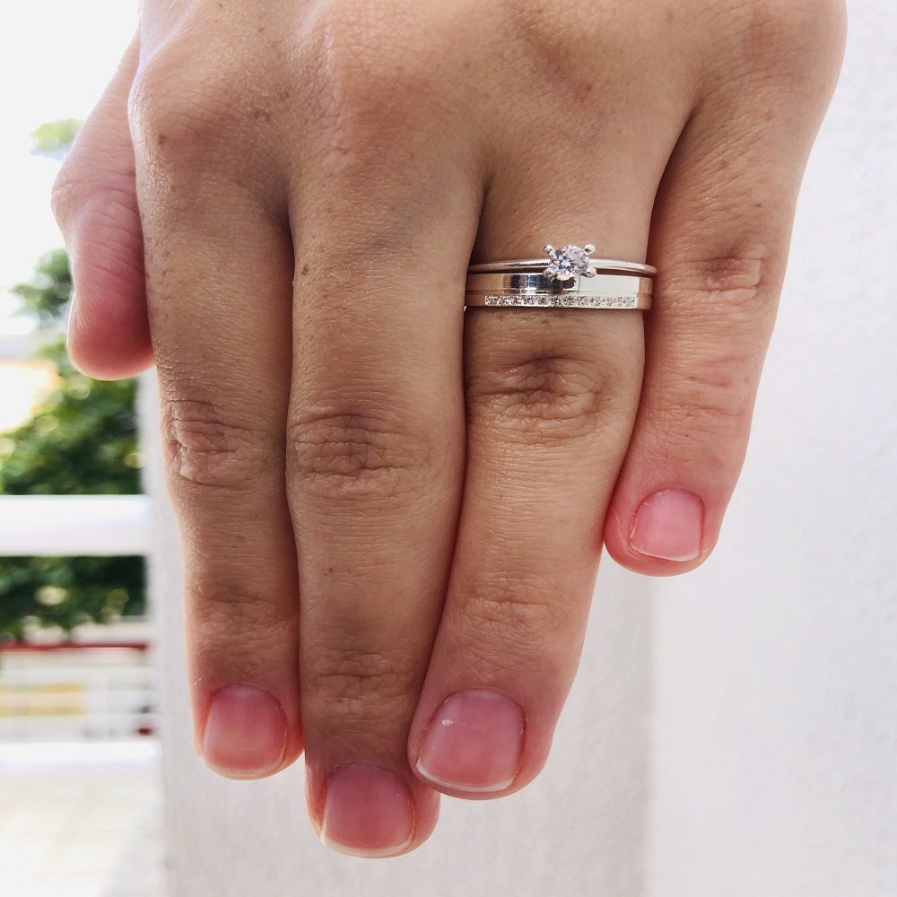 Alianças de Prata Namoro e Compromisso