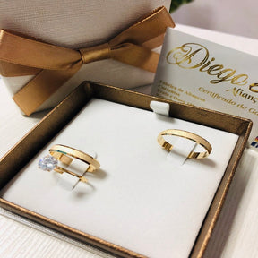 Alianças de Ouro18k Noivado e Casamento