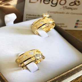 Alianças de Ouro Noivado e Casamento
