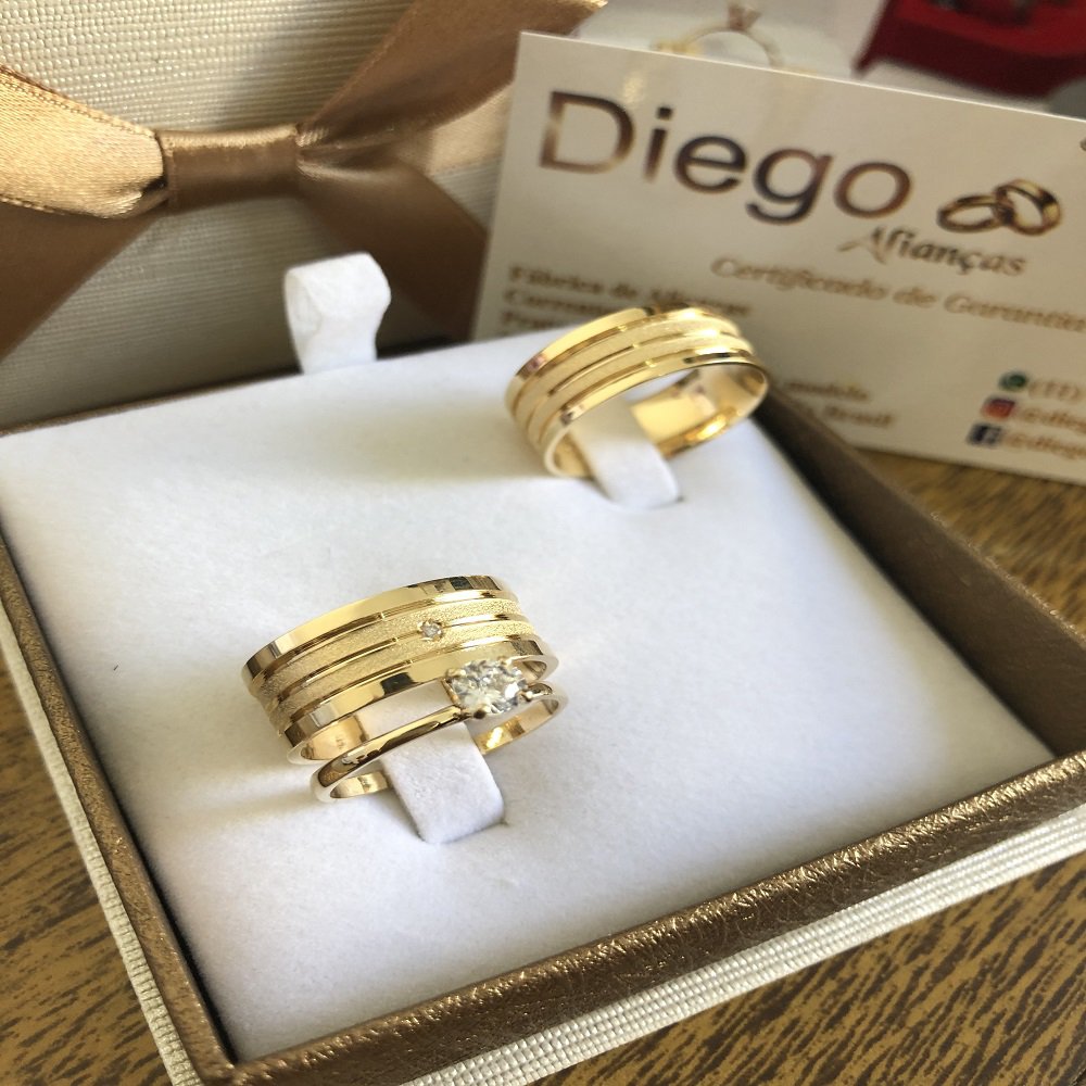 Alianças de Ouro Noivado e Casamento
