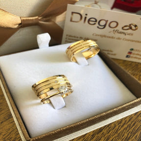 Alianças de Ouro Noivado e Casamento