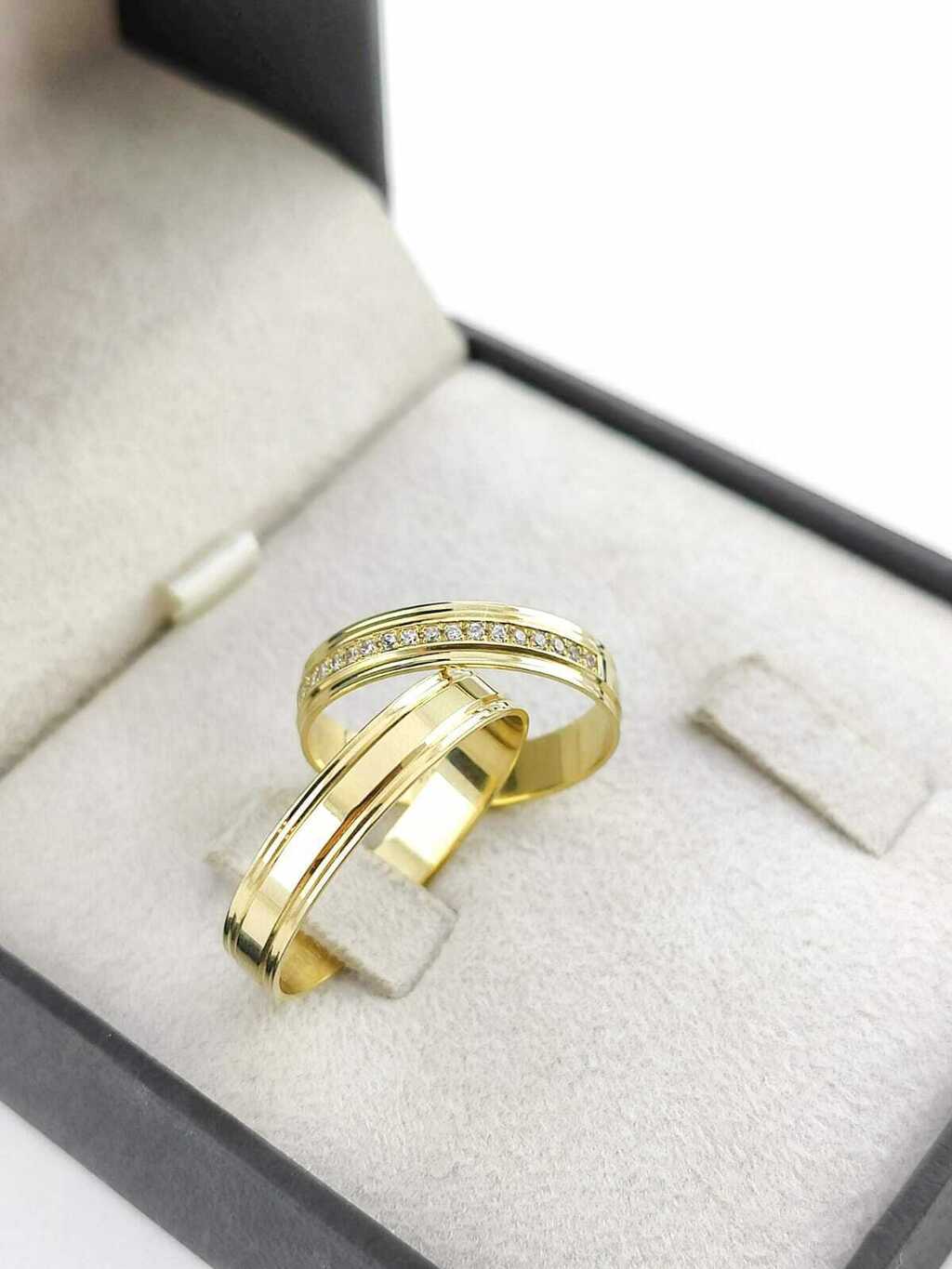 Alianças para noivado e casamento - Modelo 81
