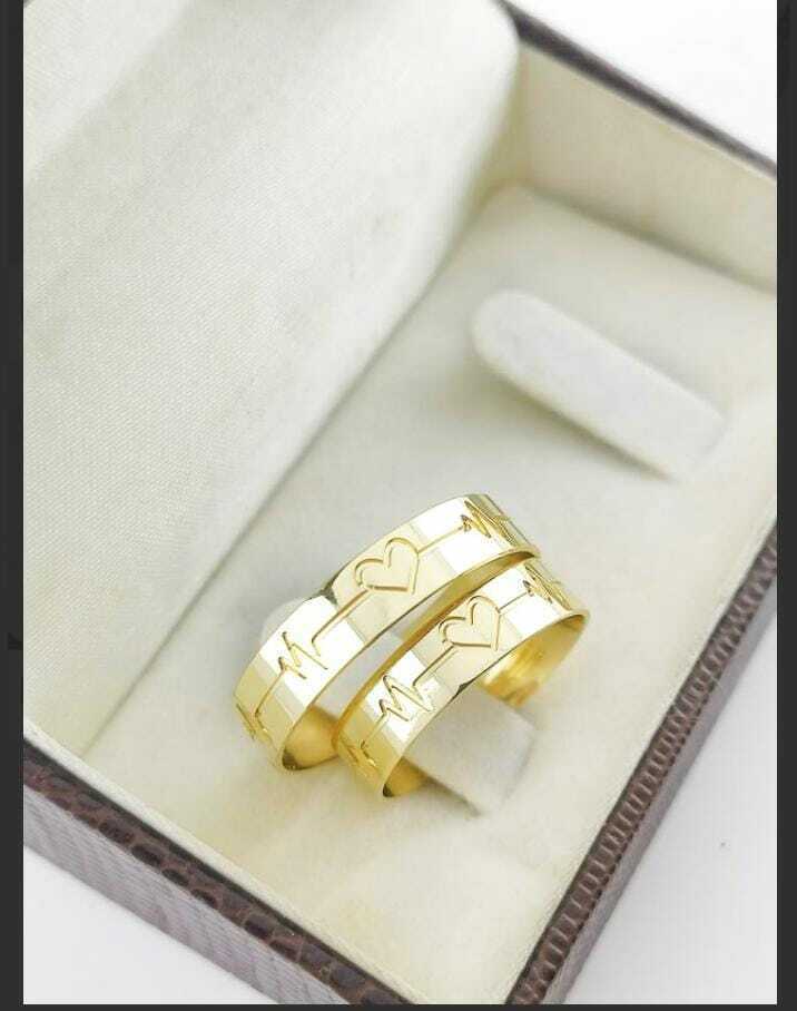 Alianças para noivado e casamento - Modelo 28