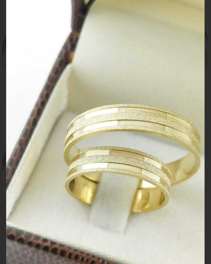 Alianças para noivado e casamento - Modelo 24