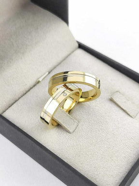 Alianças para noivado e casamento - Modelo 93