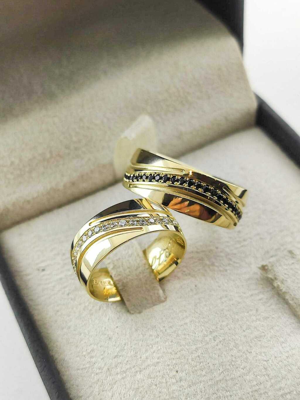 Alianças para noivado e casamento - Modelo 57