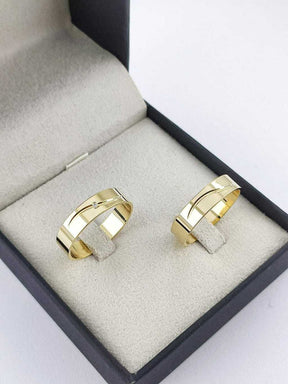 Alianças para noivado e casamento - Modelo 150