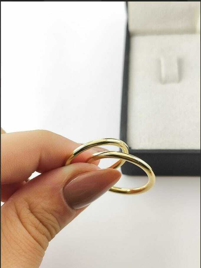 Alianças para noivado e casamento - Modelo 42