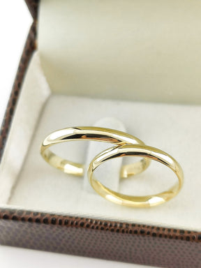 Alianças de casamento - Banhado a Ouro18k - Modelo 02