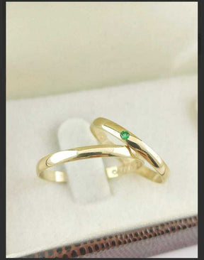 Alianças para noivado e casamento - Modelo 14